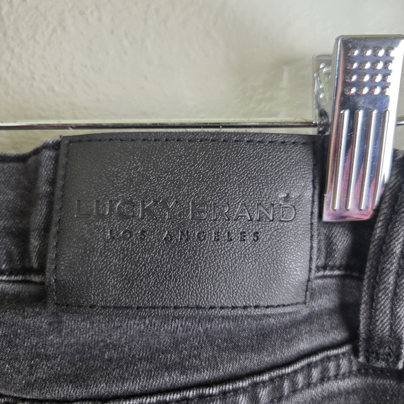 Men’s Lucky Brand 110 Slim Fit Burnout Black Denim Jeans Size W33 L32 - Picture 8 of 14